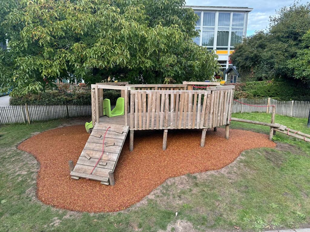 Tiger Mulch Forest Mix zorgt voor propere en veilige speelomgeving in SBS De Geluksvogel, Brugge